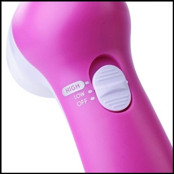 5-In-1 Smoothing Body Face Beauty Care Facial Massager (PINK)